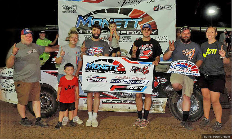 Mason Beck won the USRA Stock Car main event.